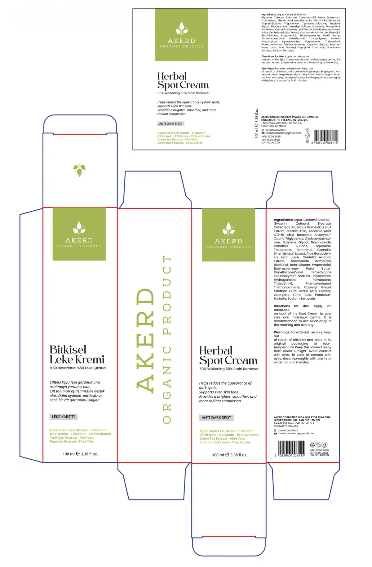 LEKE KREMİ Beyazlatıcı Kararma