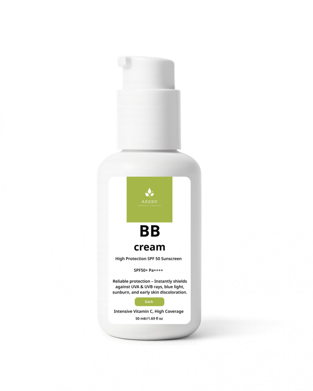 AKERD COSMETİCS BB Krem spf 50 Yüksek Korumalı Akne Leke İzleri Kararma Beyazlatıcı