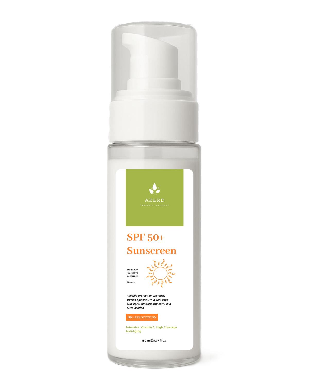 AKERD COSMETİCS Güneş Kremi Günlük koruma Lekeye karşı koruma.Yuksek korumalı spf güneş kremi.