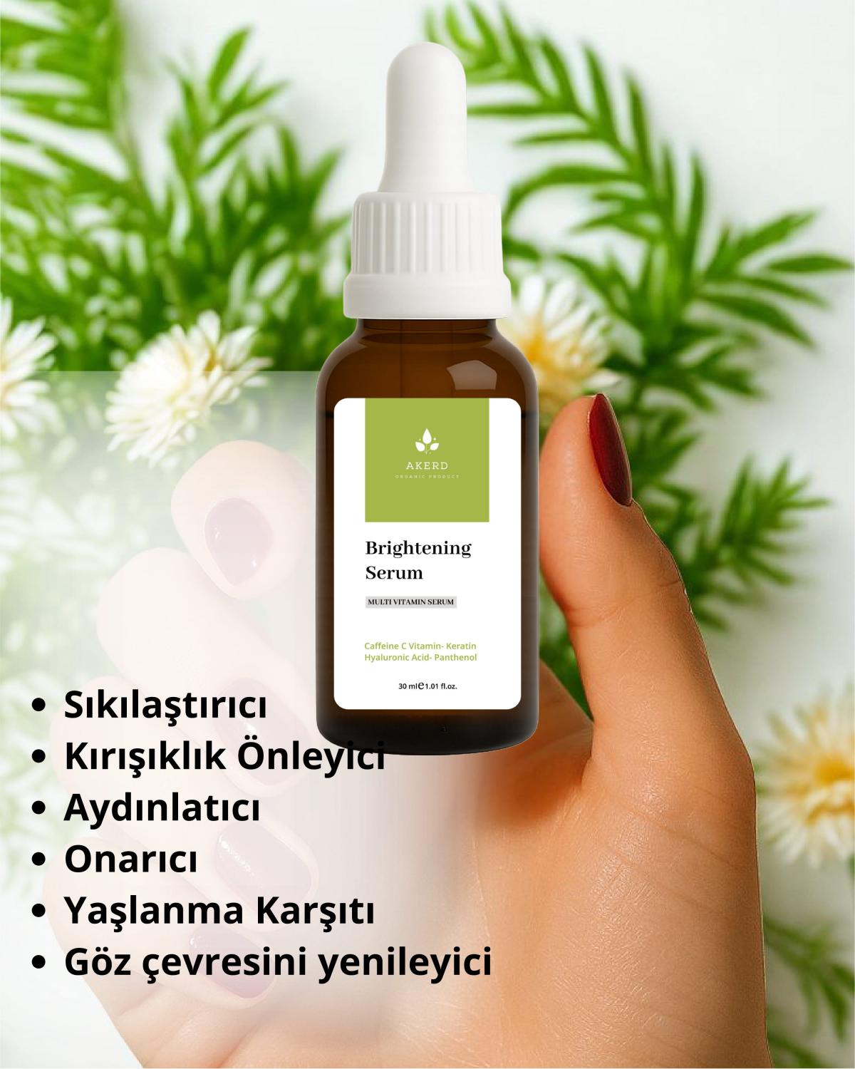 AKERD COSMETİCS Serum Niacinamide Gözenek Sıklaştırıcı Aydınlatıcı Akne Karşıtı Serum
